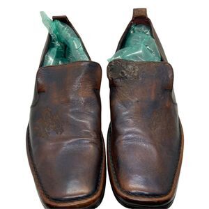 Mark Nason Rock Lives Mens Brown Leather Dragon Loafers Dress Shoes Sz 10.5
